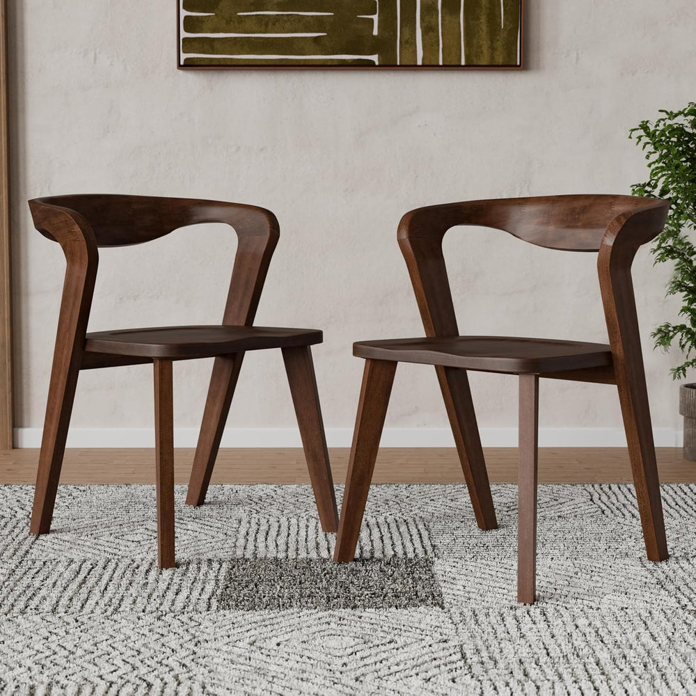 Furniture of America Nazaen III Mid-Century Modern Wood 21.5-inch Side Chairs...