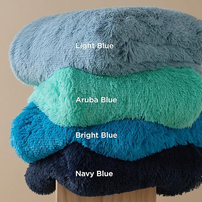 Bedsure GentleSoft Fluffy Light Blue King Size Blanket - Image 8