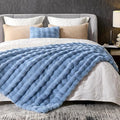 Cozy Bliss Faux Fur Bubble Throw by CozyBliss