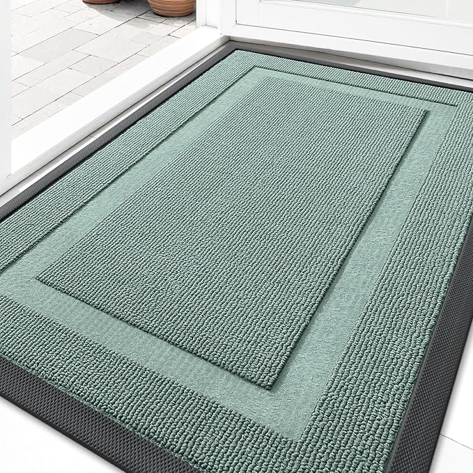 OLANLY Front Door Mat Indoor Outdoor Entrance, Waterproof All-Season, by OLANLY