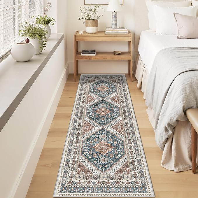 Kitchen Runner Rug Non Slip Washable 2.5x8, Soft Low Pile Entryway Rug Runners - Image 4