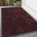 Smiry Front Door Mat Outside Entrance, Heavy Duty Sturdy Natural Rubber Doormat by Smiry