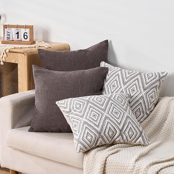 HPUK Decorative Throw Pillow Covers Set of 4 Couch Pillows Accent Cushion Cover - Image 5