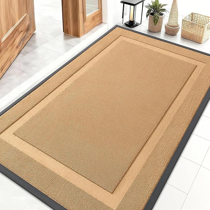 OLANLY Front Door Mat Indoor Outdoor Entrance, Waterproof All-Season, by OLANLY