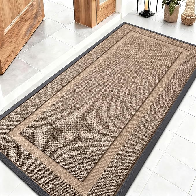 OLANLY Front Door Mat Indoor Outdoor Entrance, Waterproof All-Season, by OLANLY