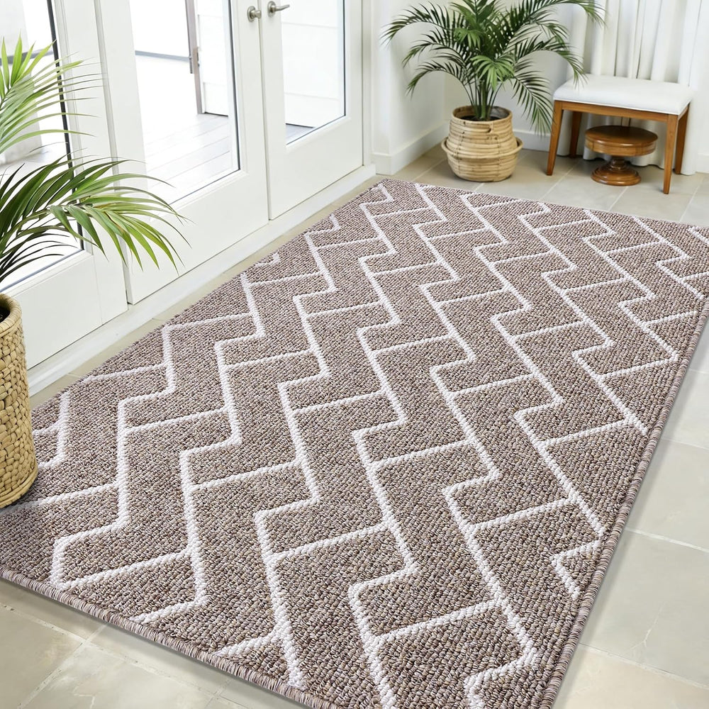 OLANLY Front Door Mat, Non-Slip Rubber Backing, Dirt Resistant and Absorbent