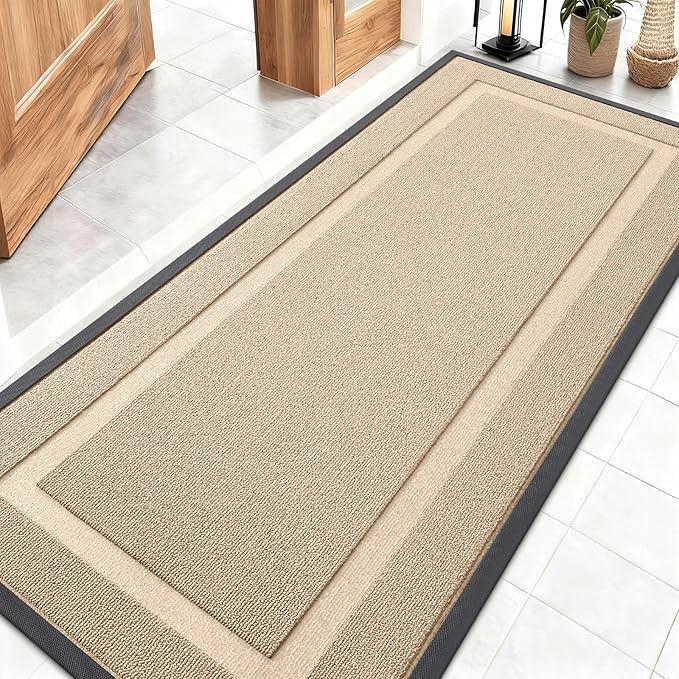 OLANLY Front Door Mat Indoor Outdoor Entrance, Waterproof All-Season, by OLANLY