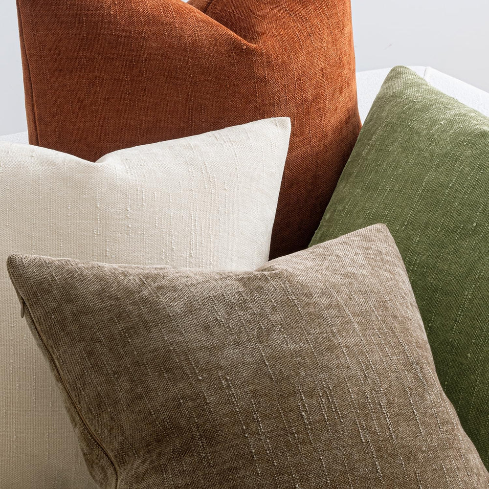 MIULEE Pack of 4 Fall Decorative Throw Pillow Covers 18x18 Inch Chenille Text...