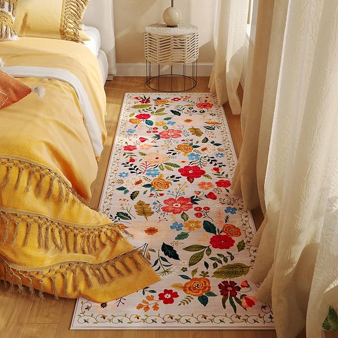Rugcomf Runner Rug for Hallways Kitchen Rug Non Slip 2'x 6' Washable Rugs - Image 5