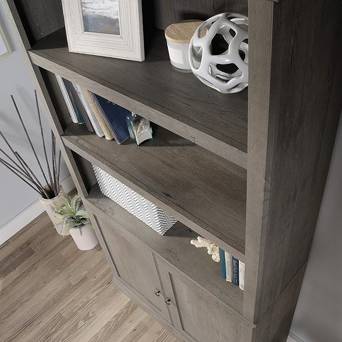 Sauder Select Book Shelf, Bookshelf with Storage, Library Bookcase with Doors...