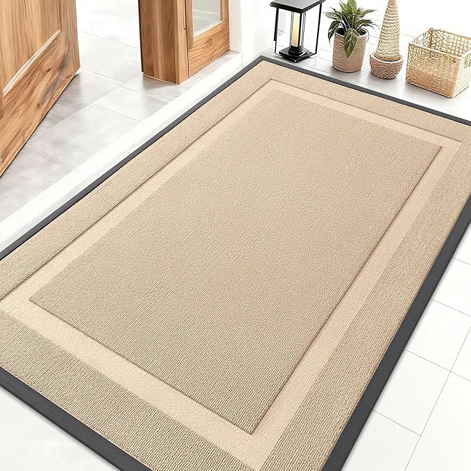 OLANLY Front Door Mat Indoor Outdoor Entrance, Waterproof All-Season, by OLANLY