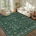 4x6 Area Rugs for Living Room: Washable Rug Soft Vintage Distressed Floral by EXPEDIX