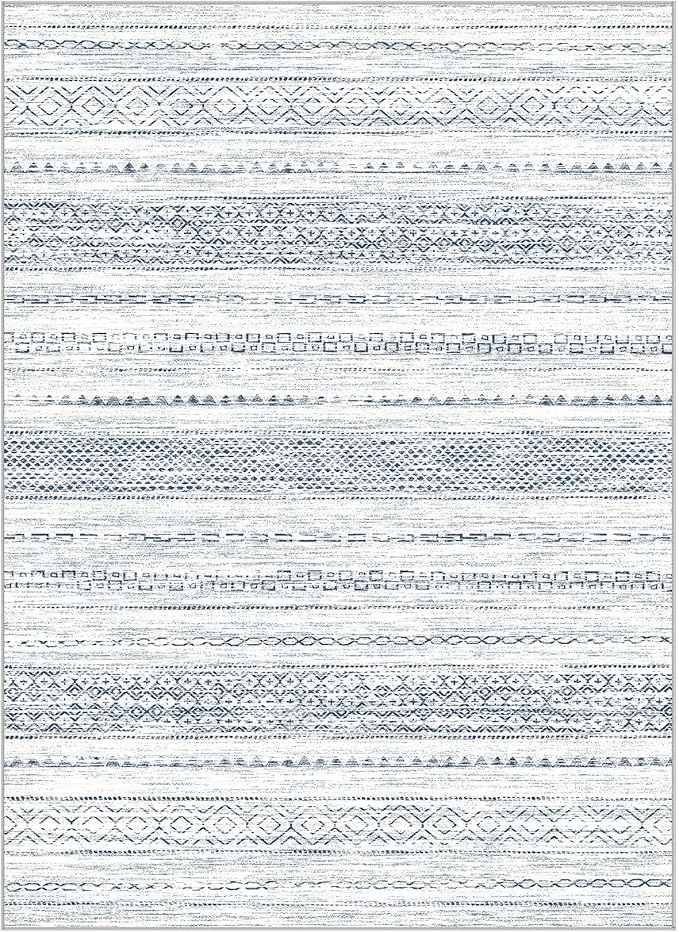 Nakagishi 5x7 Area Rugs Living Room: Washable Boho Large Neutral Soft Farmhouse - Image 5