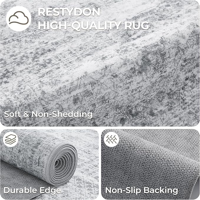 3x8 Runner Rug Non Slip Washable - Image 7