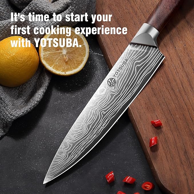 YOTSUBA 5 PCS Kitchen Knife Set, Professional Razor Sharp Japanese Knife Set
