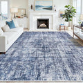 6x9 Area Rugs for Living Room Washable Rug: Anti-Skid Abstract Modern Living by Crority