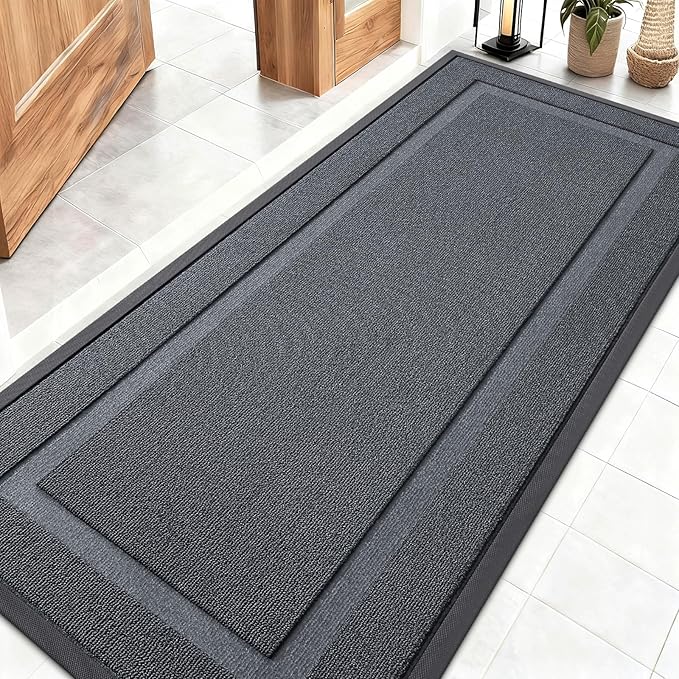 OLANLY Front Door Mat Indoor Outdoor Entrance, Waterproof All-Season, by OLANLY