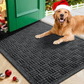 Mibao Front Door Mat Indoor Outdoor Entrance, Dirt Trapping Waterproof by Mibao