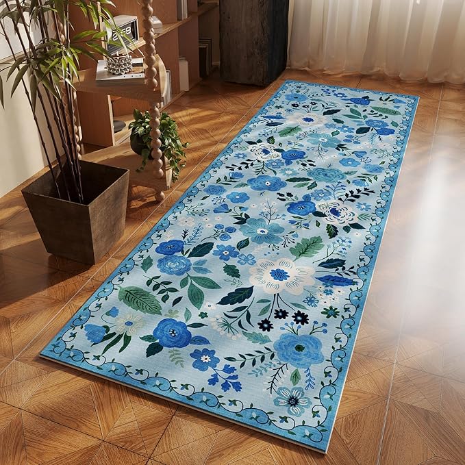 Rugcomf Runner Rug for Hallways Kitchen Rug Non Slip 2'6''x8' Washable Runner by Rugcomf