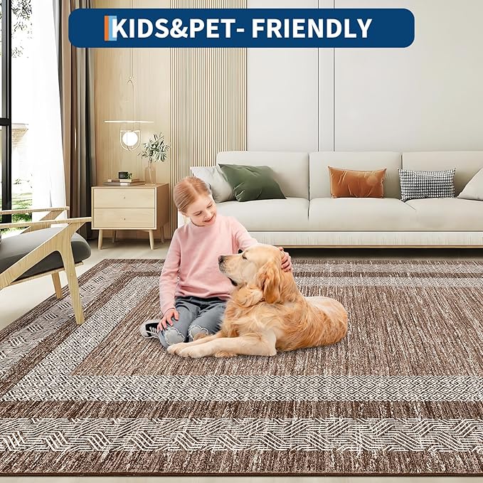 GarveeHome Extra Large Area Rug 10x13 Modern Geometric Rug - Image 6