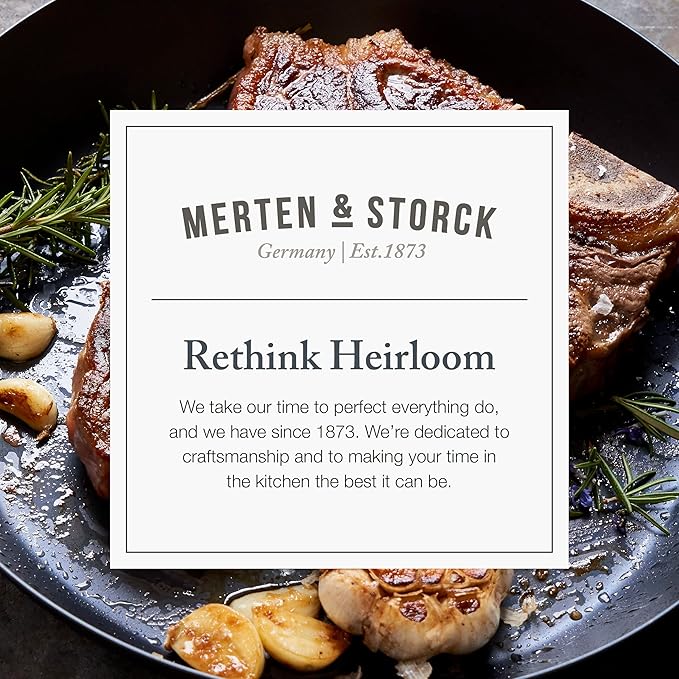 Merten & Storck Pre-Seasoned Carbon Steel 10” Frying Pan Skillet, Use on - Image 10