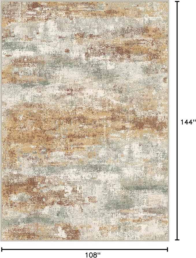 BEIMO Area Rugs 9x12 for Living Room Bedroom, Modern Abstract Machine Washable - Image 2