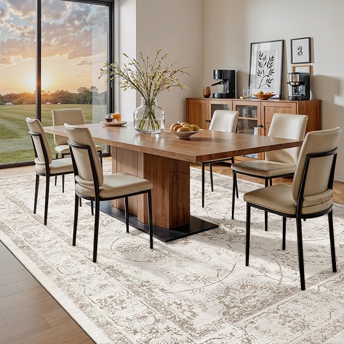 Madane 8x10 Area Rugs for Living Room, Machine Washable Vintage Rug - Image 3