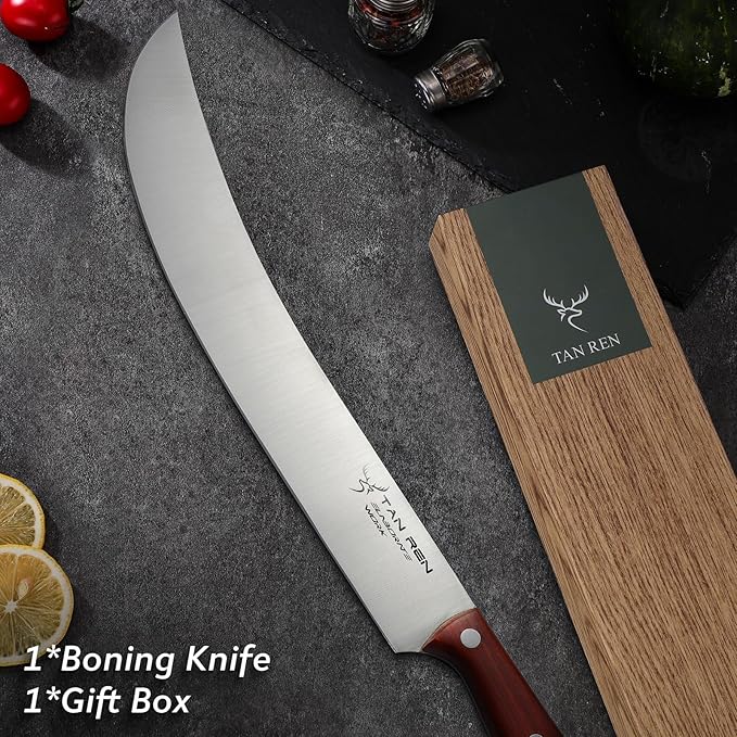 TAN REN Butcher Brisket Knife for Meat Carving, 12 Inch Cimeter Meat Slicing - Image 6