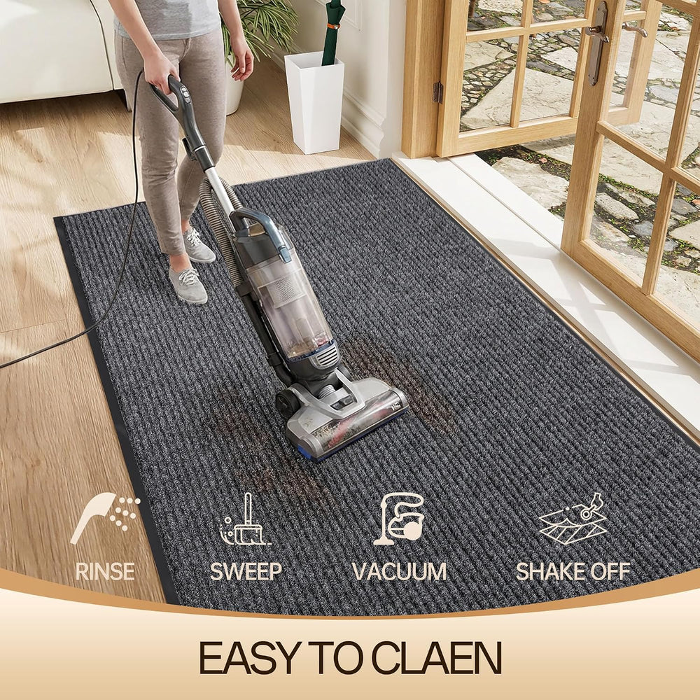 Amyracel Front Door Mat 2'x4', Heavy Duty Waterproof Indoor Outdoor D...