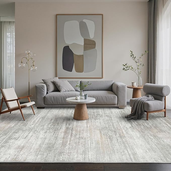Area Rugs 3x5 for Living Room Bedroom, Modern Abstract Machine Washable Rug - Image 3