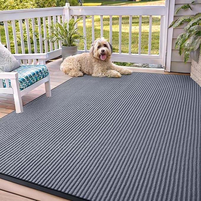 OLANLY Front Door Mat Indoor Outdoor Entrance, Waterproof Heavy Duty Doormat by OLANLY