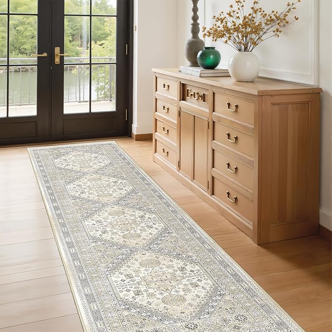 Runner Rug 2x8 Runners for Hallways Non Slip Washable, Vintage Hallway Runner - Image 5