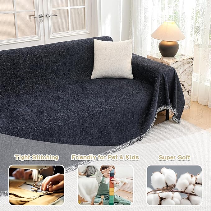 MYSKY HOME Couch Cover for Dogs Washable Couch Covers Couch Covers for Sofa - Image 2