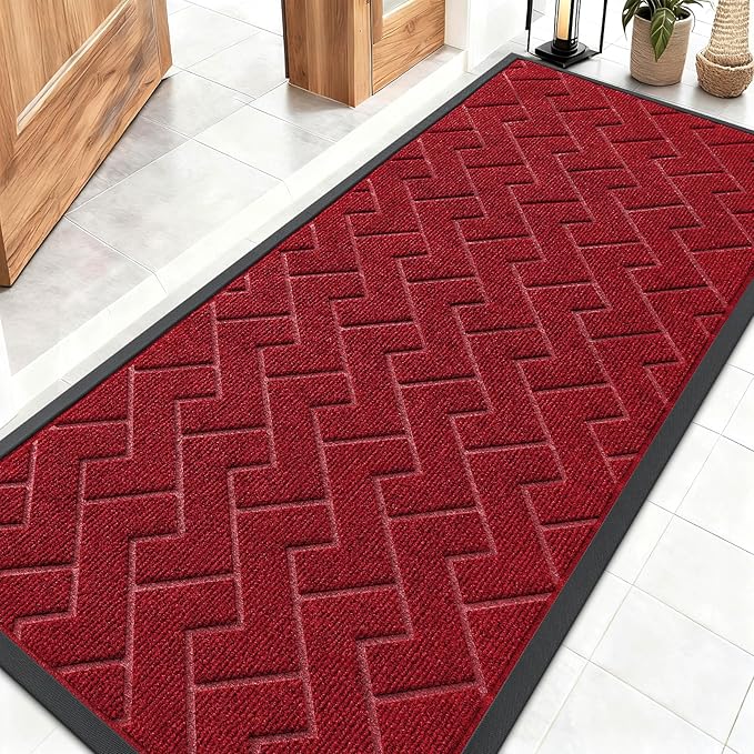 OLANLY Front Door Mat Indoor Outdoor Entrance, Waterproof All-Season, by OLANLY
