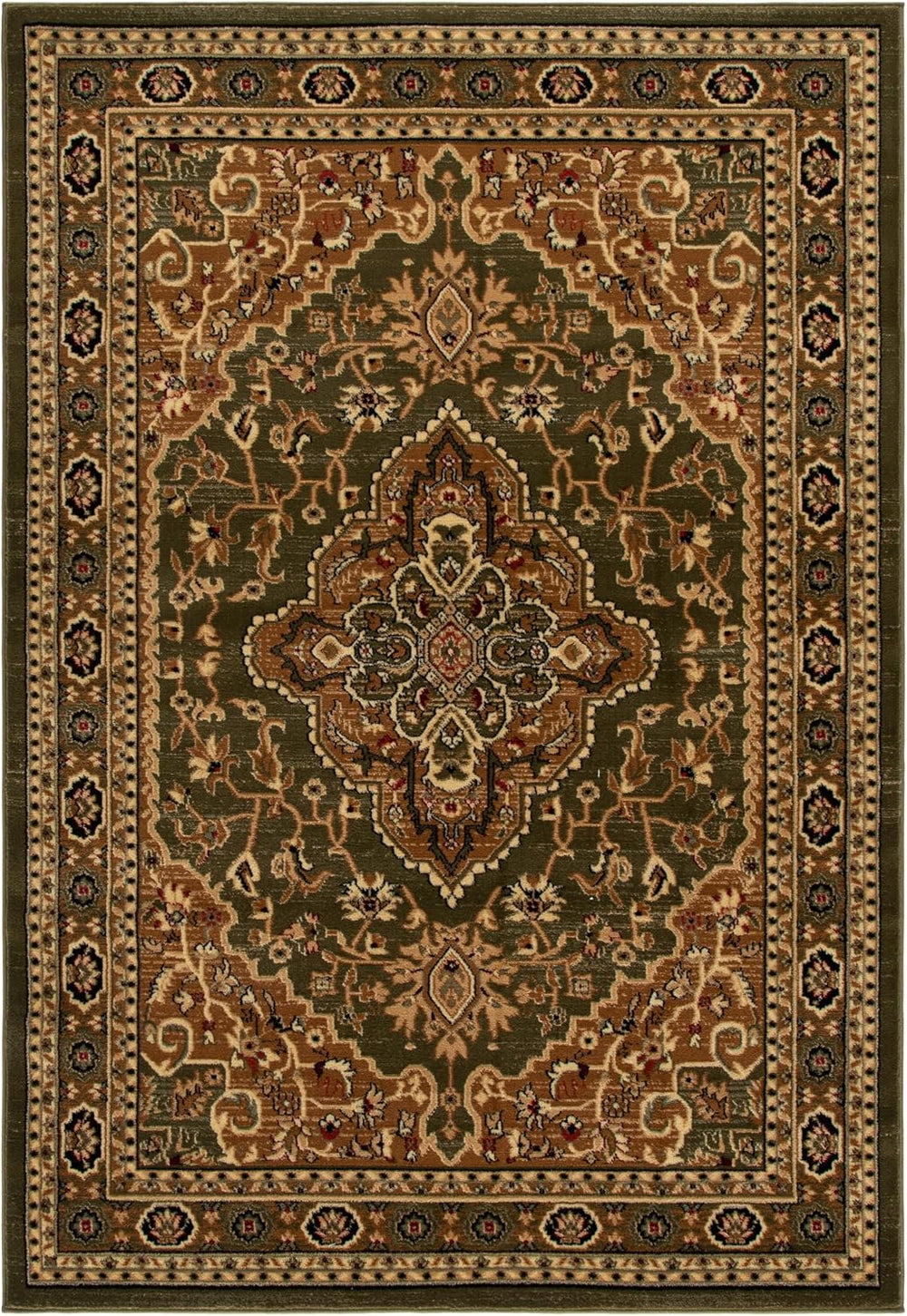 SAFAVIEH Lyndhurst Accent Rug 4x6, Traditional Green LNH338Y