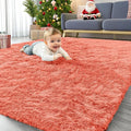 OLANLY Area Rugs for Living Room Bedroom, Machine Washable 4x5.9 ft Soft Fluffy by OLANLY