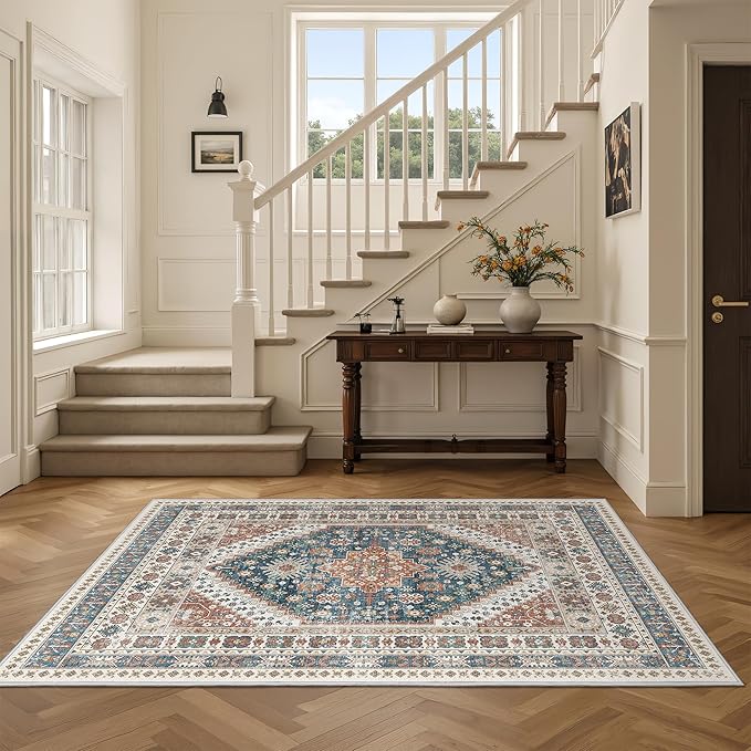 3x5 Washable Area Rug for Entryway, Kitchen Rugs Non Slip for Dining Room - Image 5