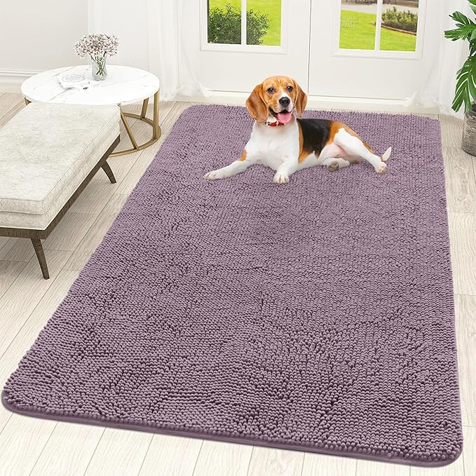 OLANLY Dog Door Mat for Muddy Paws 70x46, Absorbs Moisture and Dirt, Absorbent by OLANLY