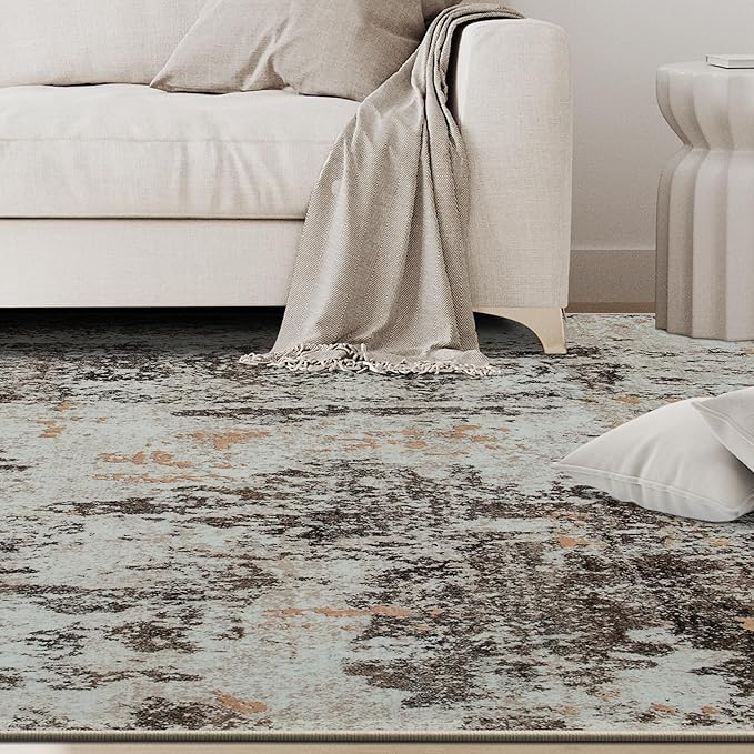 5x7 Area Rugs for Living Room Rug Washable: Abstract Rug for Dining Room - Image 9