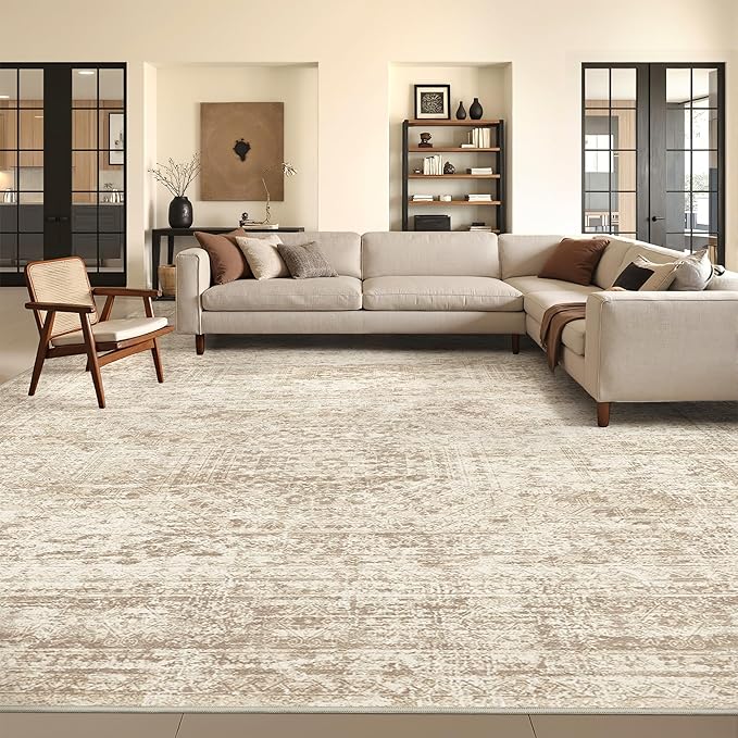 8x10 Area Rugs for Living Room, Non-Slip Backing Large Washable Rug for Nursery - Image 3