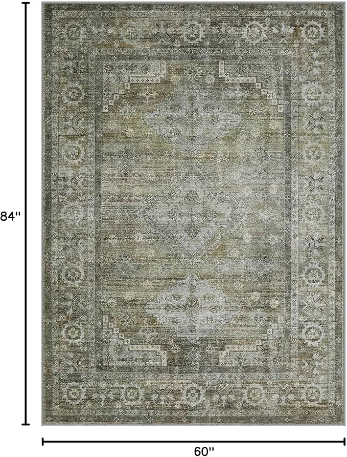 BEIMO Area Rugs 5x7 for Living Room Bedroom, Modern Boho Machine Washable Large - Image 2