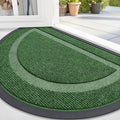 OLANLY Half Circle Door Mat Indoor Outdoor Entrance Welcome, Waterproof by OLANLY