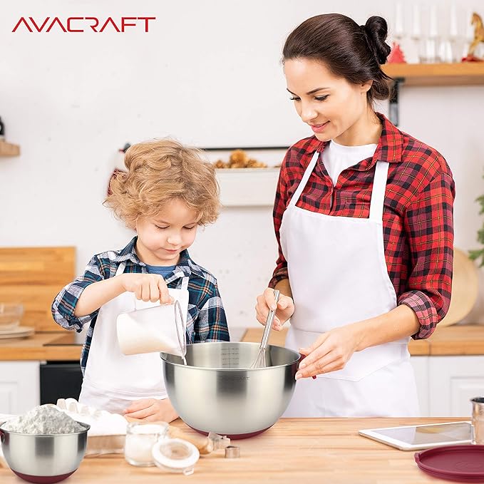 AVACRAFT 18/10 Stainless Steel Mixing Bowls - Image 7