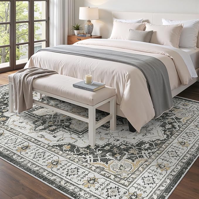 Madane 5x7 Area Rugs for Living Room, Stain Resistant Washable Rug, Non-Slip - Image 2