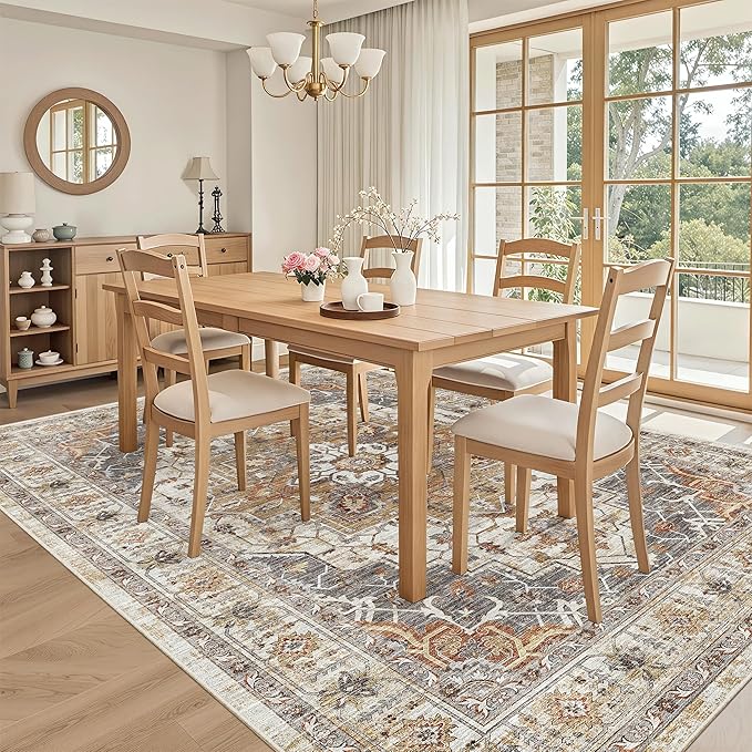 Madane 5x7 Area Rugs for Living Room, Stain Resistant Washable Rugs, Non-Slip - Image 4