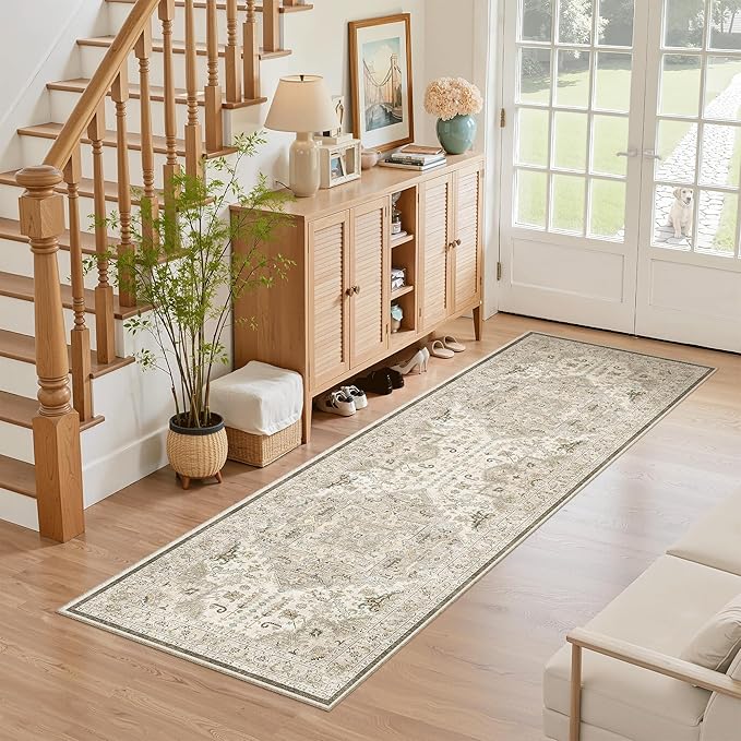 Madane Washable Runner Rug 2x6, Ultra-Thin Non-Slip Non-Shedding Hallway Runner - Image 3