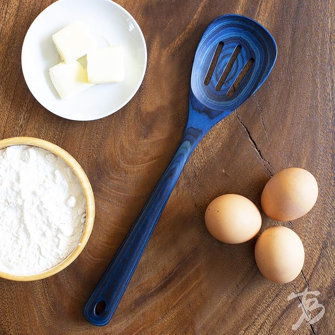 Totally Bamboo Baltique Malta Collection 12-1/2" Wooden Cooking Spoon, Safe - Image 2