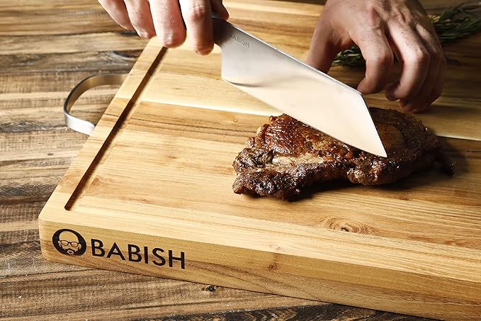 Babish High-Carbon 1.4116 German Steel Cutlery, 7.5" Clef Kitchen Knife - Image 4