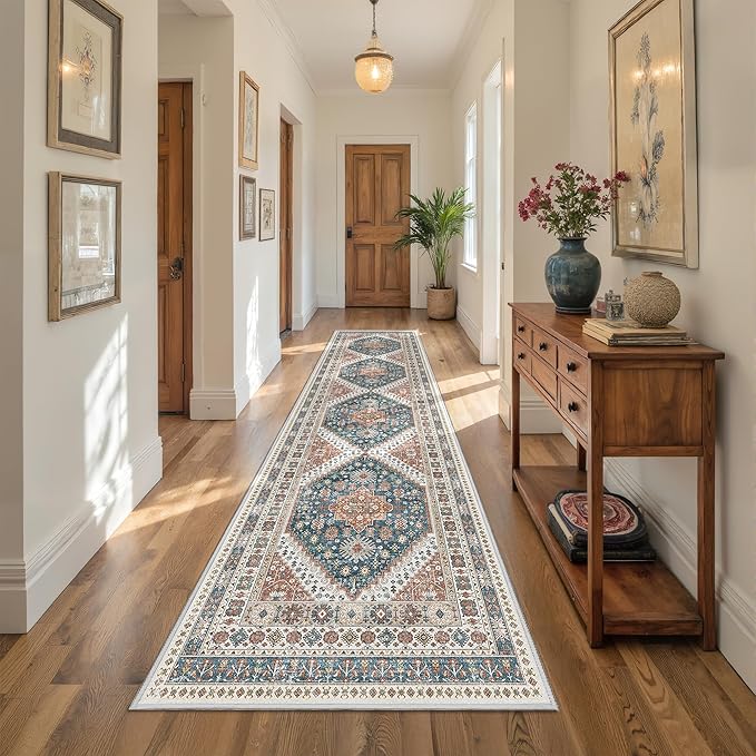 Kitchen Runner Rug Non Slip Washable 2.5x10, Soft Ultra-Thin Entryway Rug - Image 5