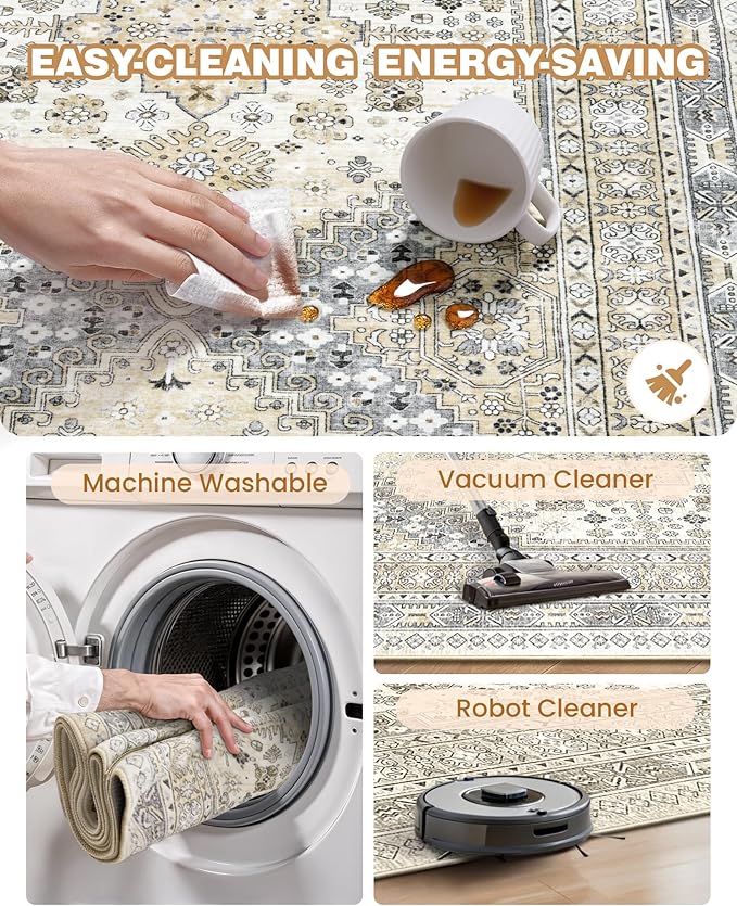 2x5 Rug Runner Washable for Entryway, Soft Bathroom Rugs - Image 8